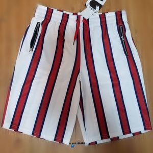 Men's Vertical Stripe Track Shorts